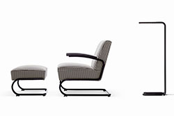 Thonet S 411 und Leuchte LUM